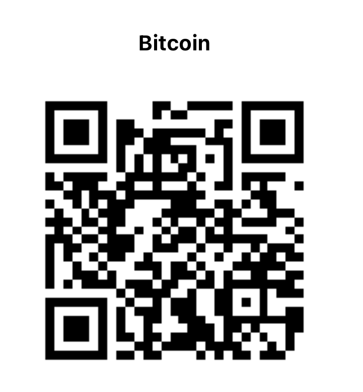 Bitcoin tip address QR code